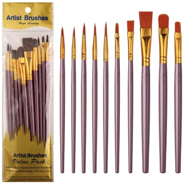 Artist brushes Наборкистьфиол 10 шт.