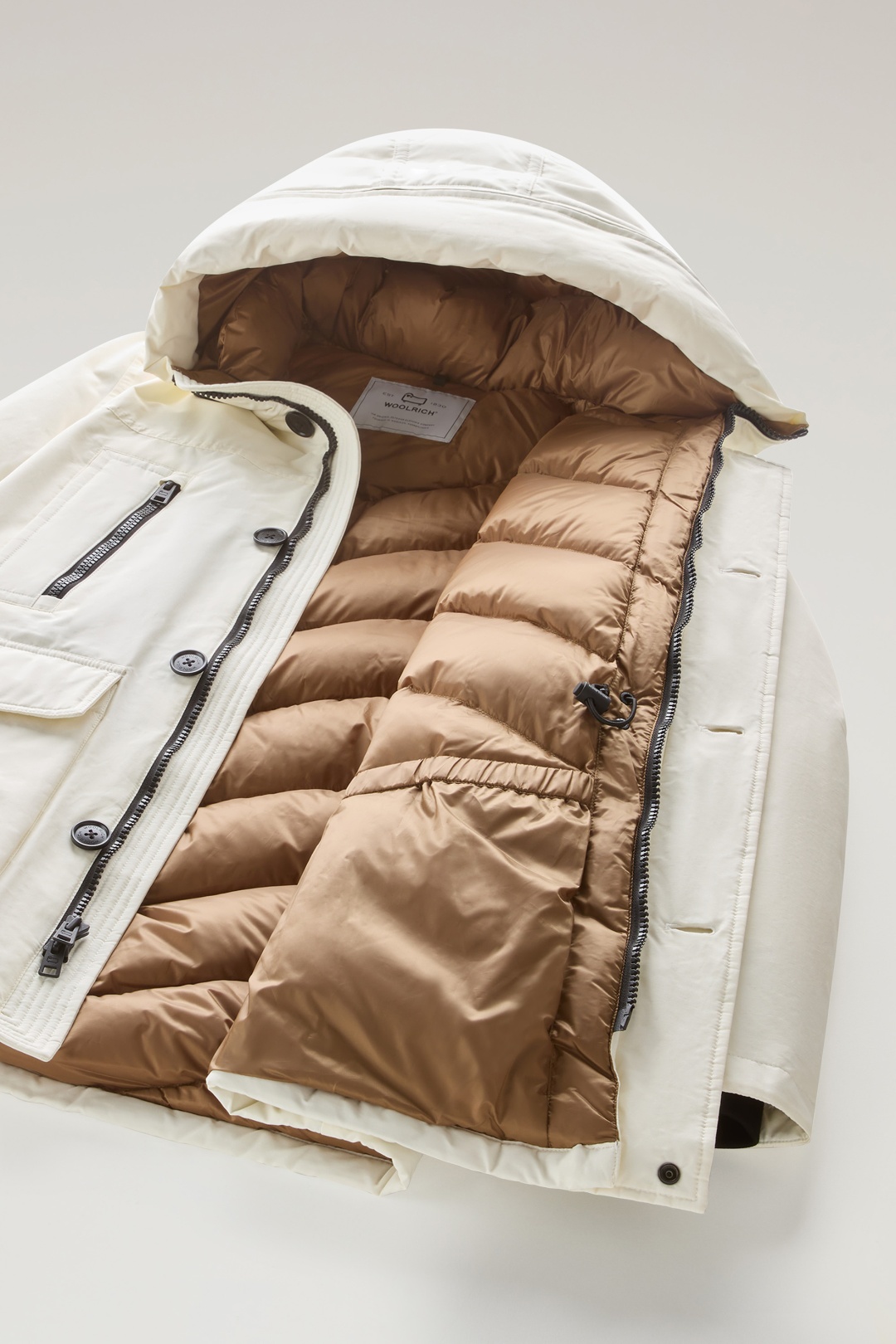 Парка WOOLRICH белый