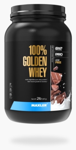 Протеин Maxler Maxler 100% Golden Whey 900 г Молочный шоколад молочный шоколад 900 г