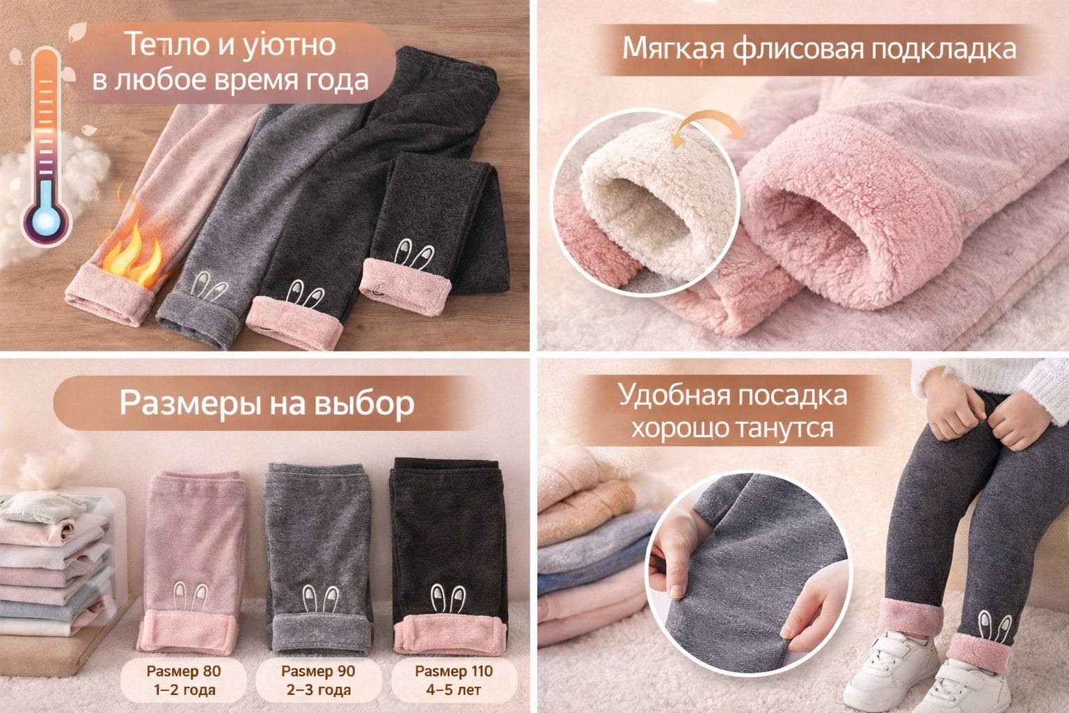Леггинсы мультиколор