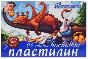 Пластилин 24цв. 420гр. Луч Фантазия восковой