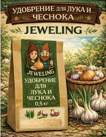 Удобрение Jeweling гранулы Удобрение для лука и чеснока