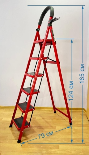 Стремянка, ступеней 6, 180 см