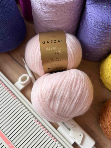 Моток Gazzal Alpaca Air, 82 «Жемчуг»