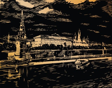 Hobbius Москва 20x25.5 см