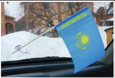 Флаг Казахстана с присоской