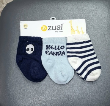 Носки ZUAL Zual4 белый, голубой, темно-синий универсальный