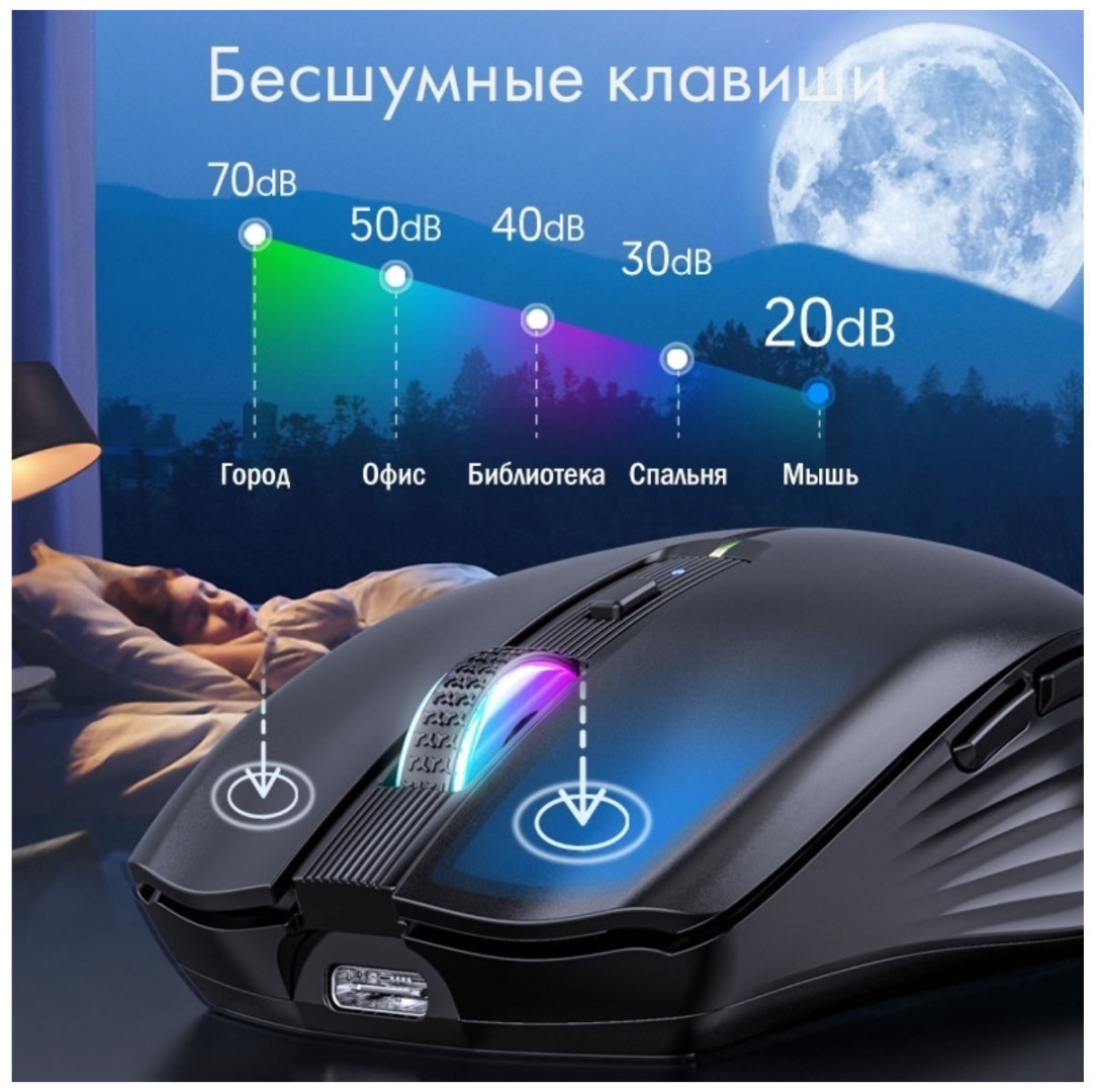 Мышь B&amp;A T19 фиолетовый