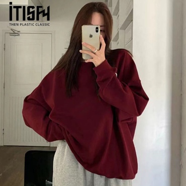 Свитшот бордовый