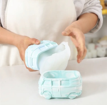 Силиконовая форма «Автобус кашпо» (арт. RS1-4000)