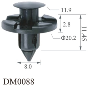 Oshide клипсы DM0088