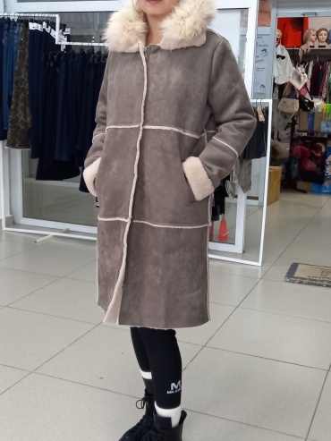 Дубленка Дубленка бежевый