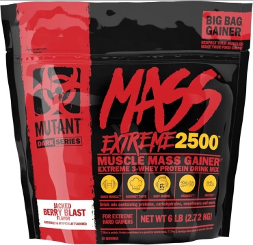 Гейнер Mutant Mass Extreme 2500 6 lbs ягоды 2720 г