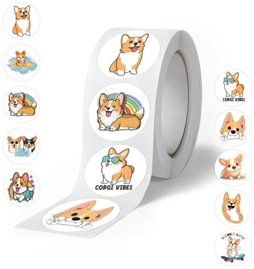 Наклейки рулон Corgi