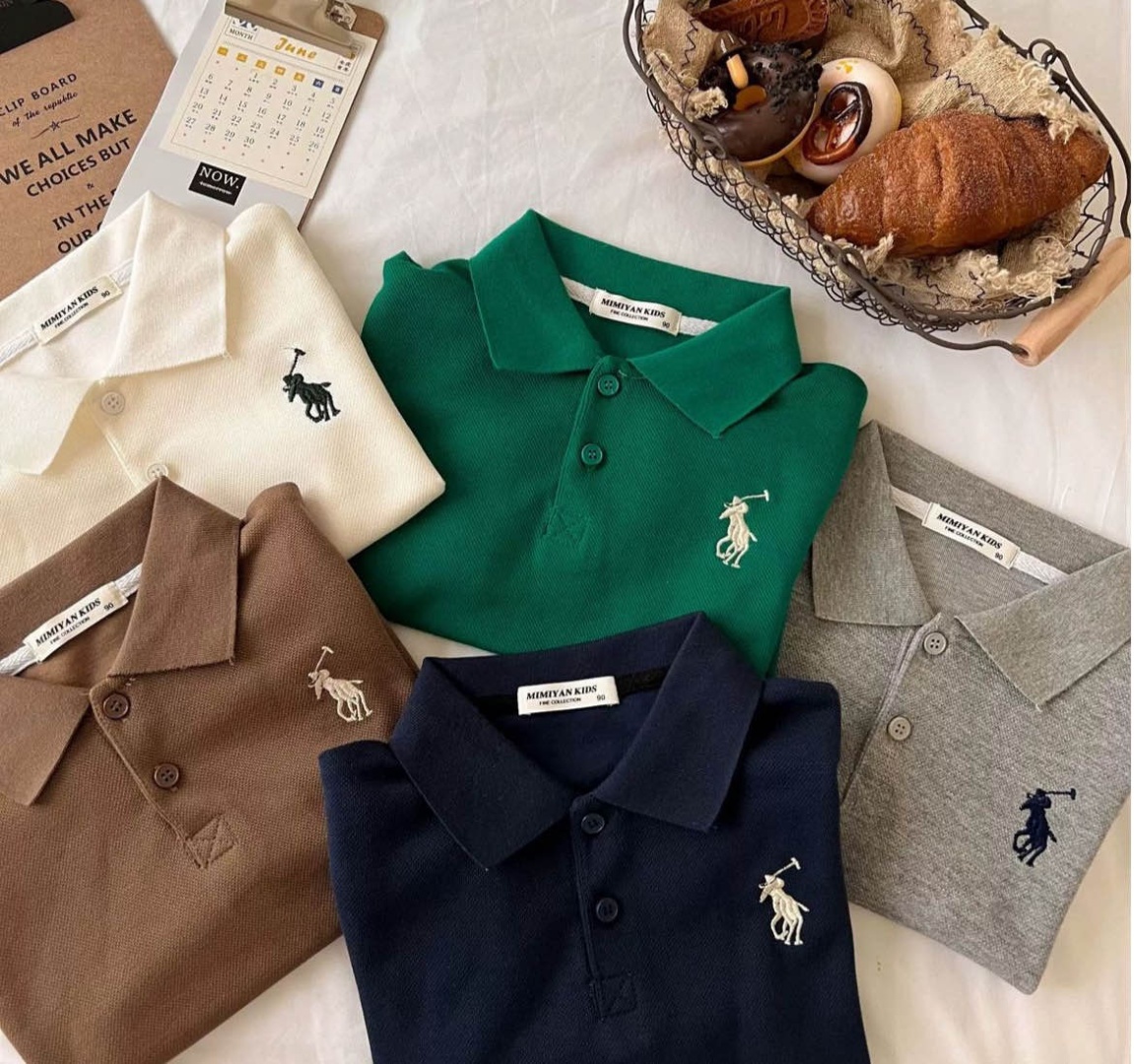 Рубашка прямая Polo серый