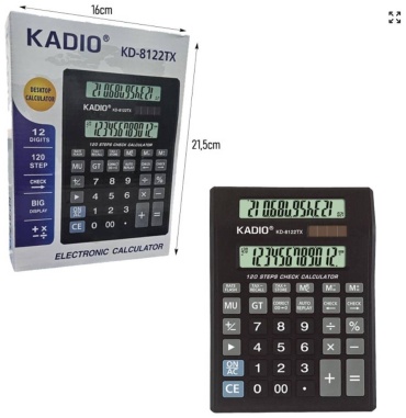 KADIO KD-8122TX, 12-разрядный, черный