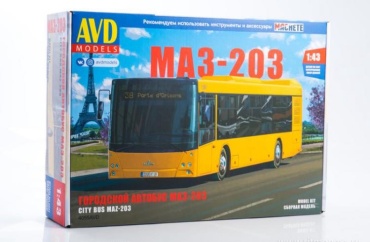 Сборная модель Городской автобус МАЗ-203
