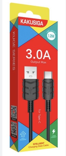 Кабель Kakusiga USB 3.0 (F), USB TypeC (F), 1.2 м, черный