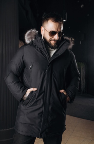 Парка DAUNTLESS черный, синий