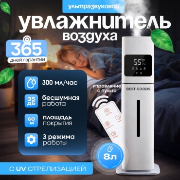 Увлажнитель воздуха BEST GOODS SF-D2407 белый