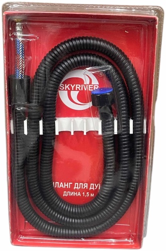 Шланг для душа Skyriver металлическая оплетка, 150 см, подключение 1/2x1/2