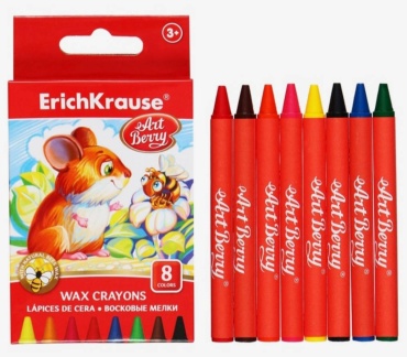 Мелки восковые 8цв. ArtBerry EK58610
