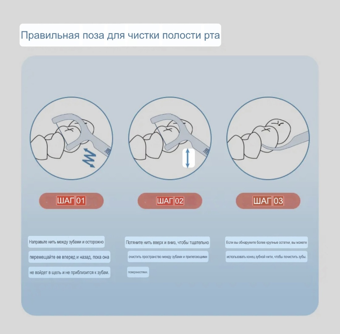 Зубная нить 1 флоссер 10 м