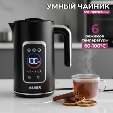 Электрочайник ASNER ERD-005 черный