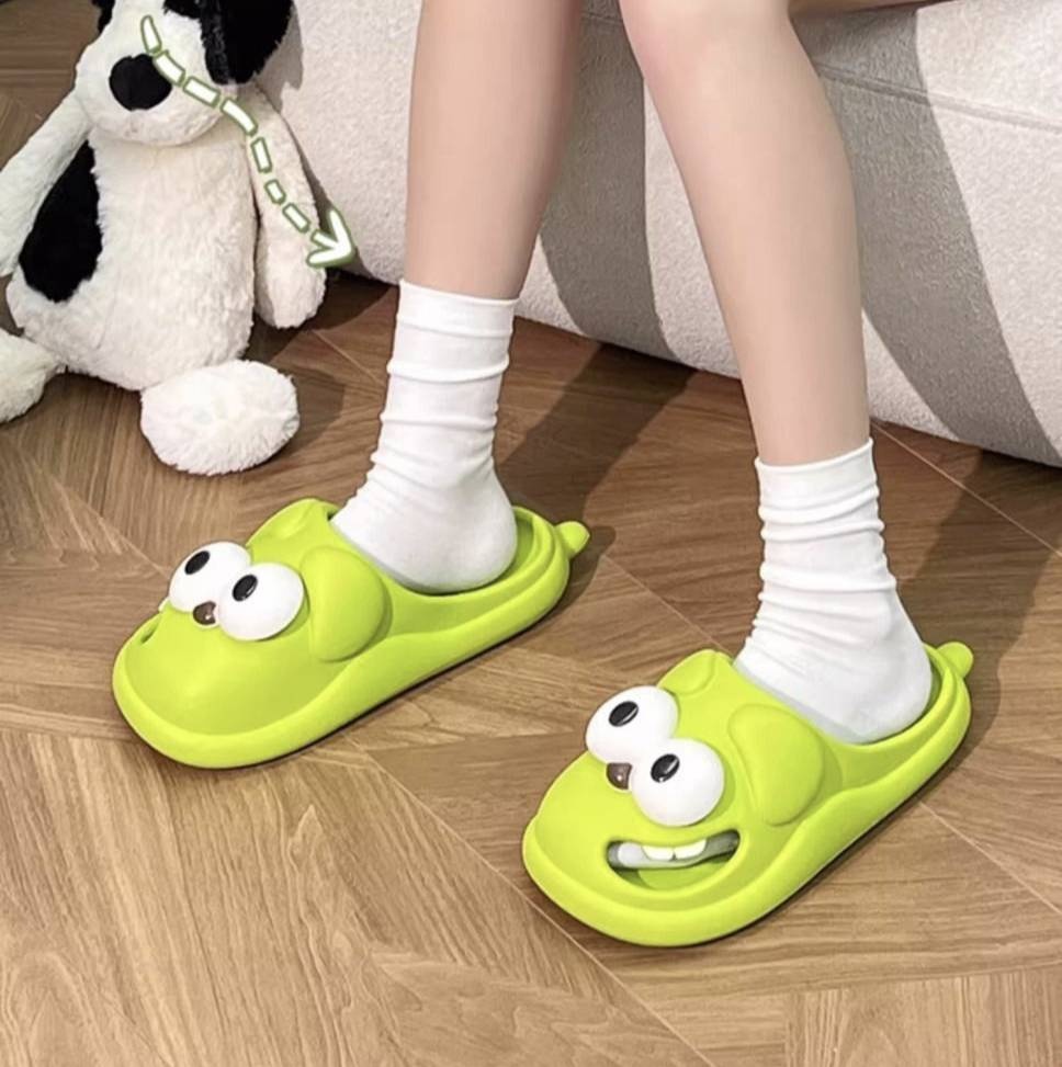Шлепанцы зеленый