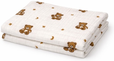 Пеленка муслиновая Teddy Moon, 1 шт, 80x100 см