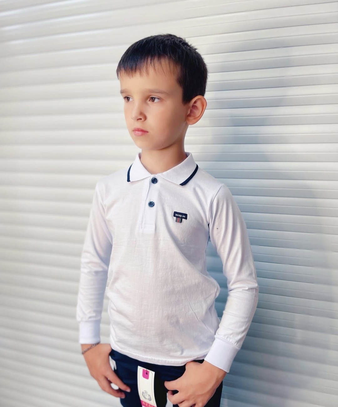 Рубашка прямая белый