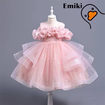 Нарядное платье Emiki розовый, светло-розовый