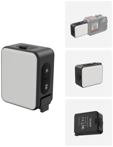 Постоянный свет Telesin S5-BGD-08-TDJ для DJI Action 3, 4 и 5 Pro