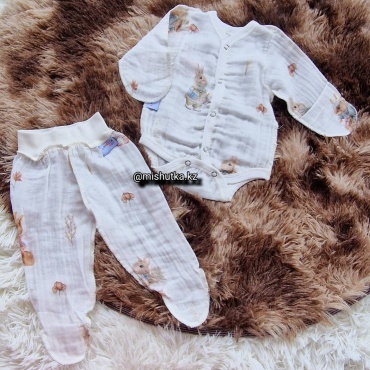 Комплект Larella Baby белый, бежевый