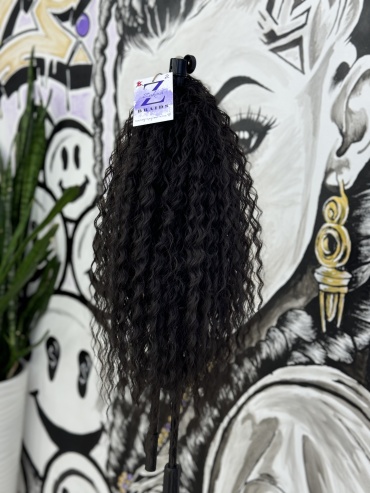 ZUKINA BRAIDS хвост на крабе темный шоколад женский