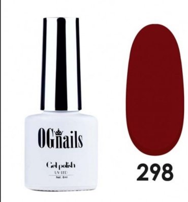 OG Nails гель-лак 298 Марсала глянцевое 8 мл