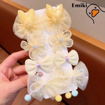 Набор заколок Emiki желтый