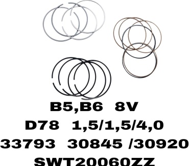 RTL-DSN кольца поршневые 33793 / 30845 / 30920