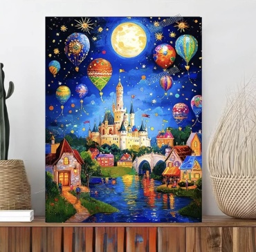 Картина VERSALE Сказочный дом холст на подрамнике 50x40 см