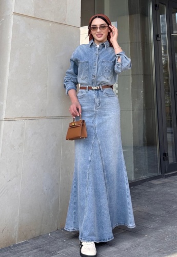 Костюм повседневный Nur Style бирюзовый