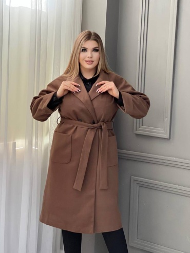 Пальто Kausar Brand коричневый