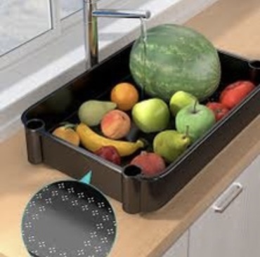 Корзина для мойки Сушилка для овощей и фруктов 35x20 см