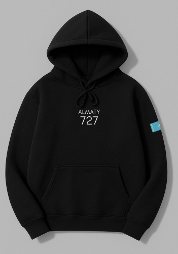 Худи ALMATY черный