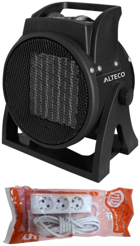 Тепловая электрическая пушка ALTECO TVC 2500 E и удлинитель 3м, 2 кВт