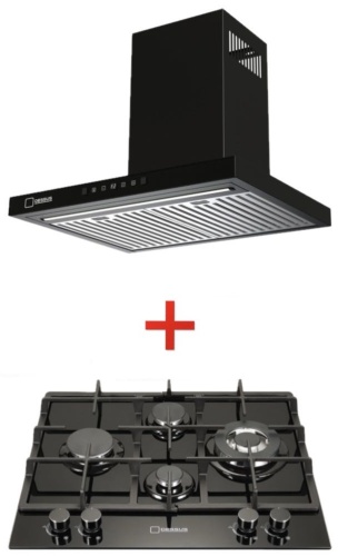 Варочная поверхность Dessus DCG-64006B + DH-607B черный