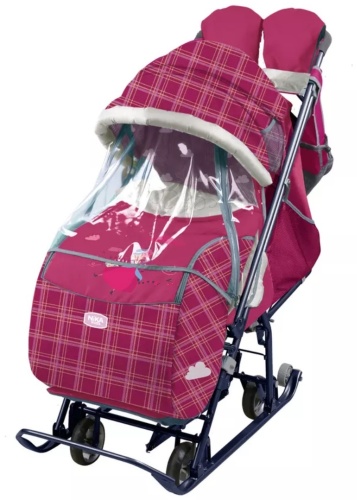 Санки-коляска Nika Kids НДТ5-2/1 розовый
