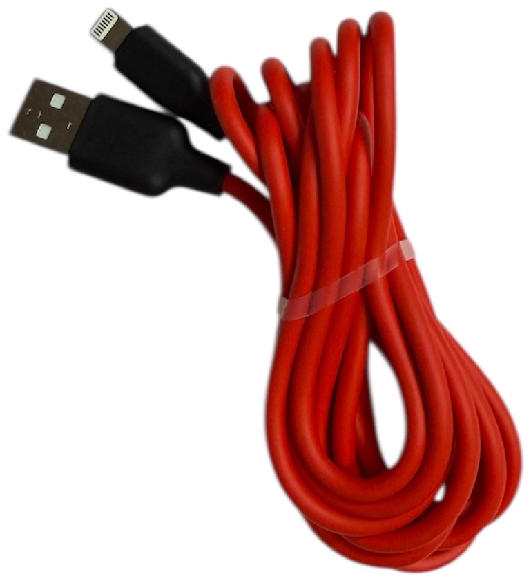Кабель Union Lightning, 2 м, красный