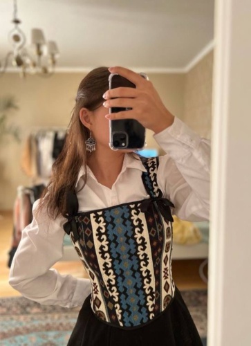 Жилет синий