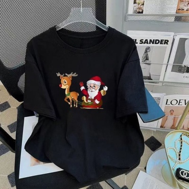 Футболка IU BRAND однотонный черный, красный