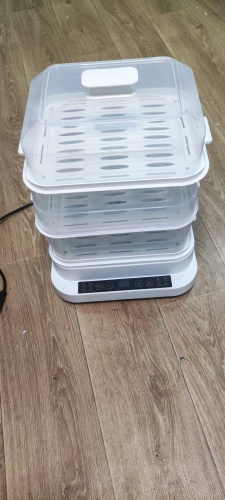 Пароварка 30340213_FOOD-STEAMER-363098852 20 л. белый, прозрачный